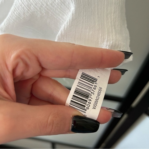 [XL] Joe Fresh White Boho Flowy Sleeveless Tank Crochet Detail - Picture 7 of 7